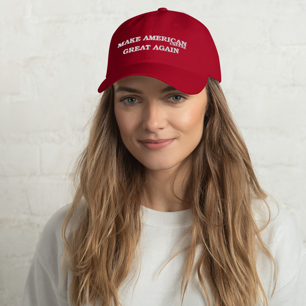 REAL fkn-A MAGA hat w/US flag and Chick-fkn-A