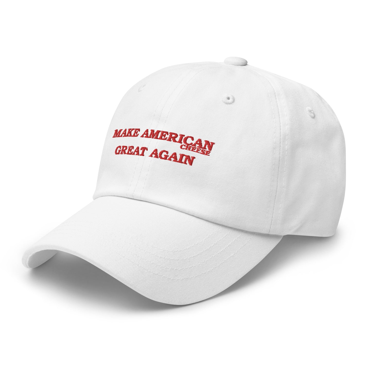 Real-MAGA white baseball cap