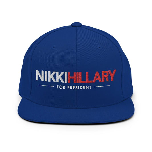 NikkiHillary for President Snap-ur-back Hat