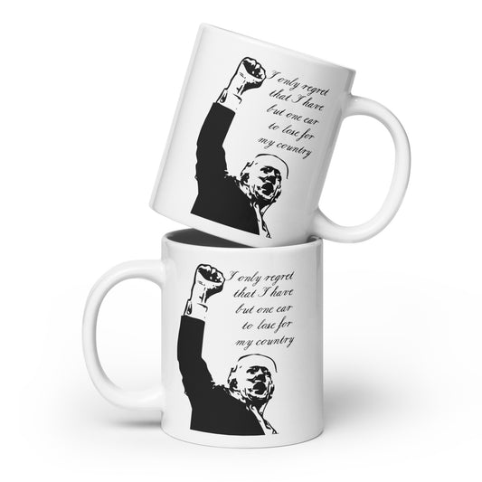 Trump White glossy mug